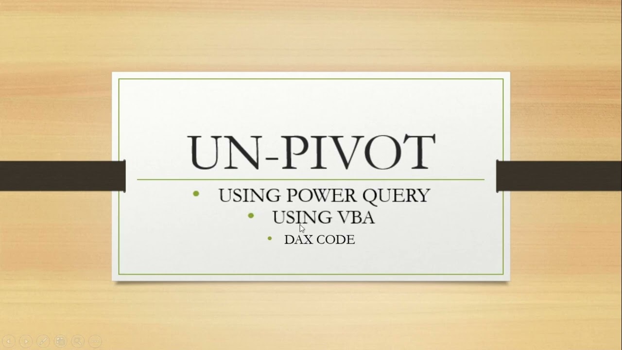 CONVERSION OF UNSTRUCTURED DATA TO UNPIVOT STRUCTURED DATA