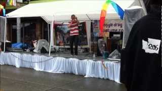 Capitol Hill Pride Festival 2012 Marcel Frederick performing