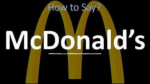 Come si pronuncia McDonald?