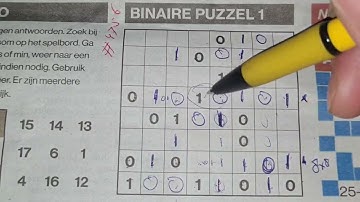 (#4756) Saturday. Binary01 Sudoku puzzle. Bonus Extra edition. 06-25-2022 Extra part 2 of 4