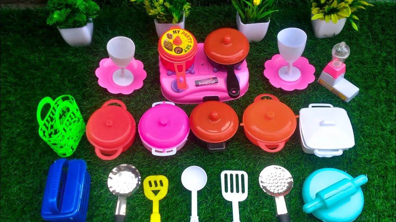diy amazing mini plastic kitchen set Dolliyon miniclay5092 YouTube