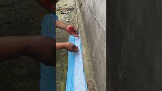 No More Water Seepage 💧 Waterproofing Solution #LeakProof #ConstructionFix #Shorts