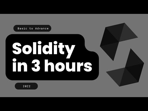 Learn Solidity in 3 Hours | Ethereum Programming for Beginners | Step-by-Step Guide | 2022