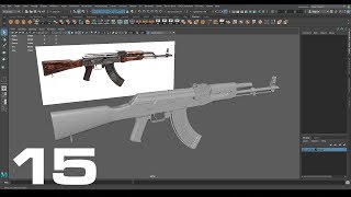 Modeling AK47 in Maya and ZBrush Part 15 (Chapter 2 - High Poly)