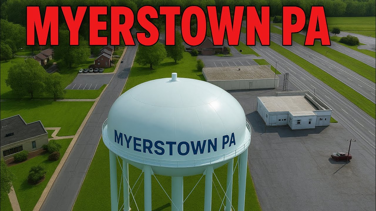 Myerstown PA from the air 