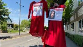 RED DRESS DAY MARCH‼️THOUSANDS OF INDIGENOUS WOMEN,GIRLS M*RDERED GO MISSING EACH YEAR. #reddressday