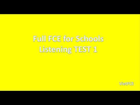 Cambridge B2 First (FCE) For Schools Listening Test 1 with Answers