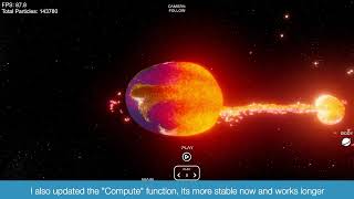 Space Crash Simulator, 1M particle planets on desktop and other optimizations