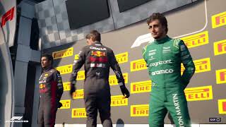 Epic last lap battle between teammates on F1 manager 23 @Formula1 @F1-Manager-game￼￼￼