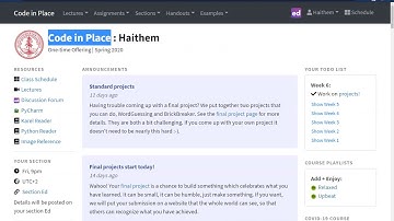Word Guessing game - final project code in place 2020