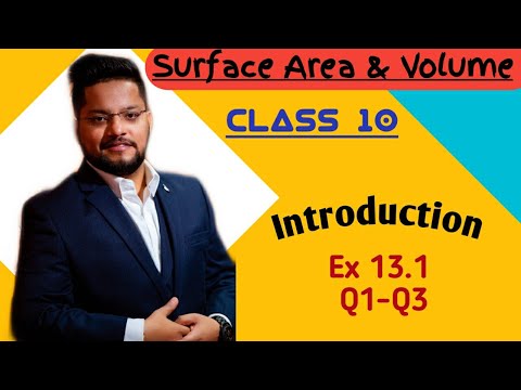 class 10 | Surface Area & Volume | Exercise 13.1 | Question 1 to 3