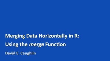 Merging Data Horizontally in R | Using the merge Function