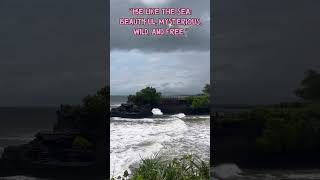 "Be like the sea: beautiful, mysterious, wild, and free." #shorts  #love  #sea #subscribe
