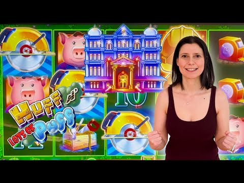 I Finally Get Bonuses On A Huff N' Puff Game! (Huff N' Lots Of Puff)