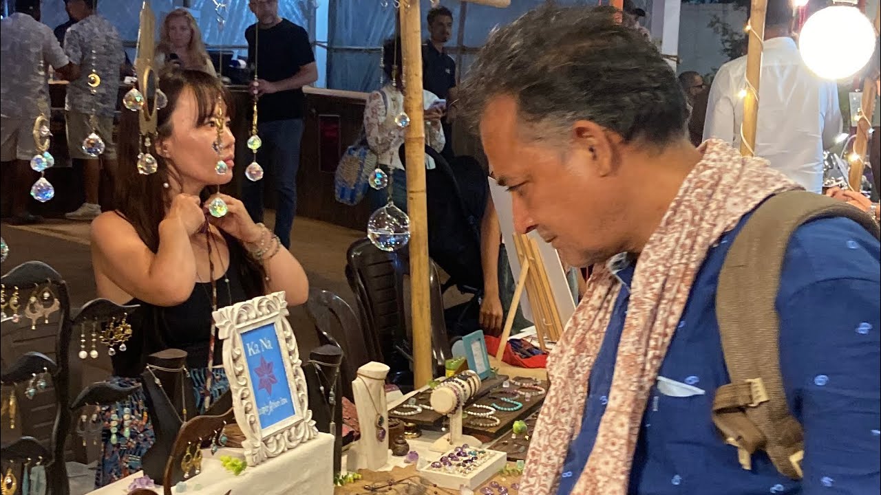 Hill top bazaar in Goa 