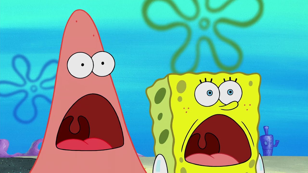  SpongeBob  And Patrick  Shocked Faces Comparison YouTube