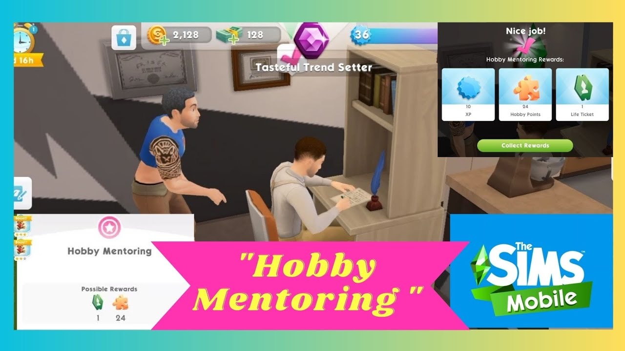Hobby Mentoring(The Sims Mobile) YouTube
