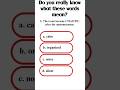 English Vocabulary Test with Answers 3 Questions | Test Your English Now! #englishquiz
