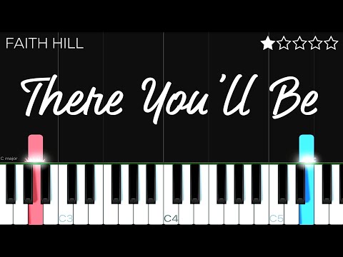 Faith Hill There You Ll Be EASY Piano Tutorial 