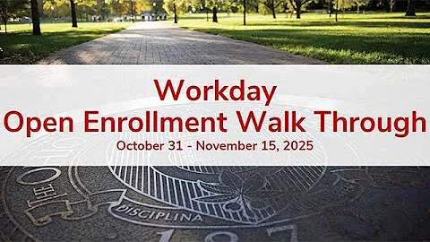2026 Workday Open Enrollment Walk Through