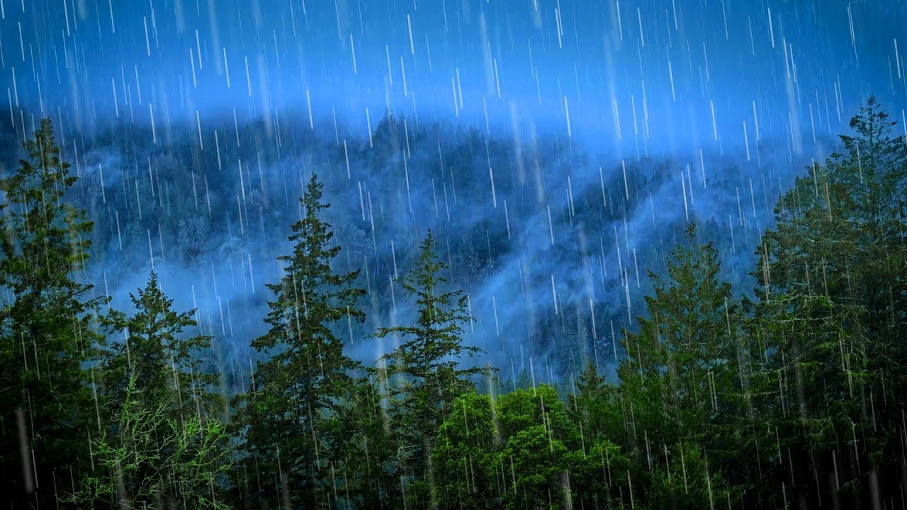 Heavy Rain Sounds for Sleeping Deeply!