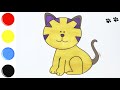 Kucing Berwarna-Warni - Belajar bahasa Inggris - Pelajari Warna - Pelajari Hewan