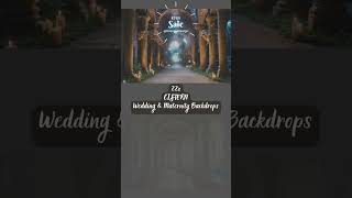 Cistern wedding digital backdrop photography background wedding underground temple maternity props