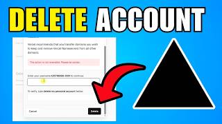 How To Delete Vercel Account (2026) (Best Method)