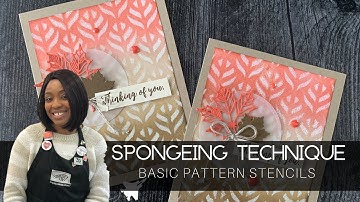 Sponging Techniques with Stencils| Stampin