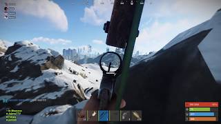 Compound bow headshot while moving satisfaction | RUST