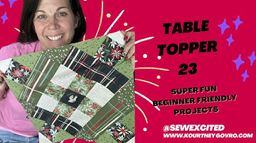 Sewing Tutorial - Helpful Heifer Table Topper 23 from the Quilted Cow