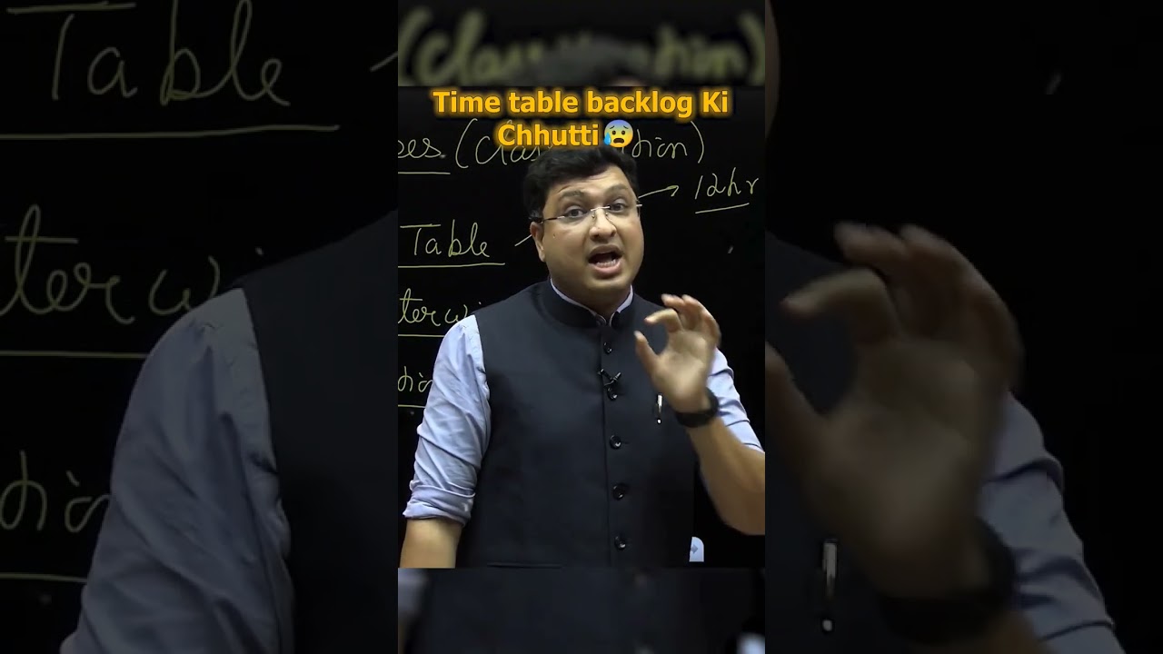 Time table backlog Ki Chhutti 😯Smart Time Table by