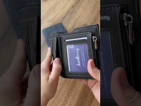 Гаманець вертикальний з монетницею Baellerry Синій (w022-3), видео 1