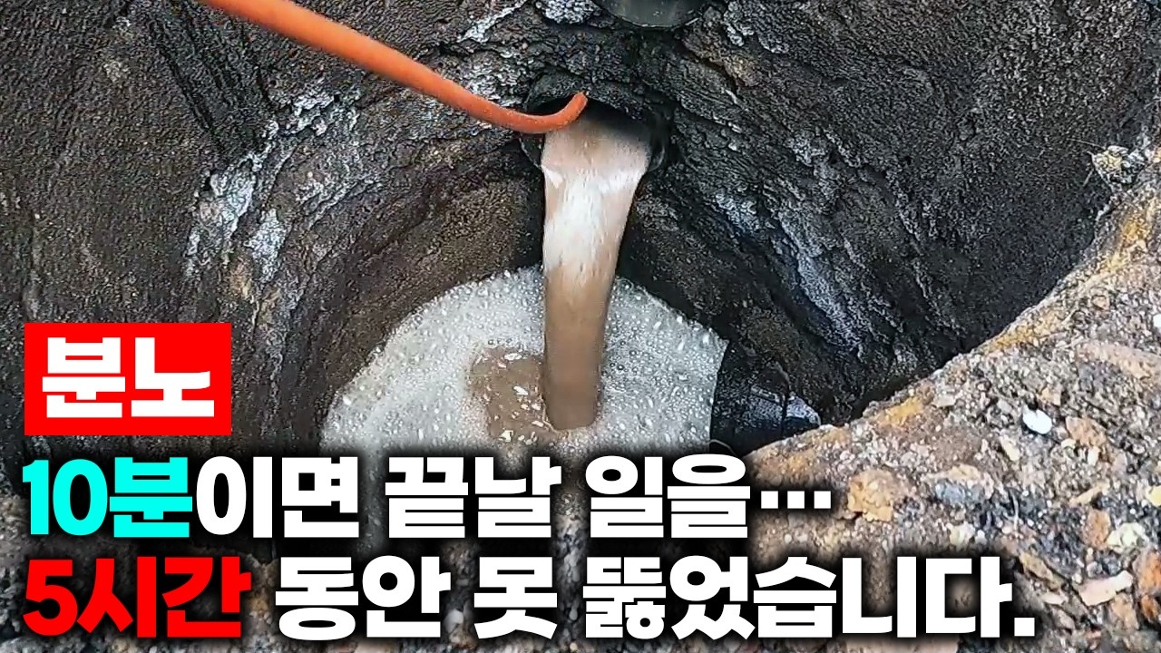 욕실 역류로 지하 복도까지 침수된 30년 된 빌라 현장 영상 썸네일
