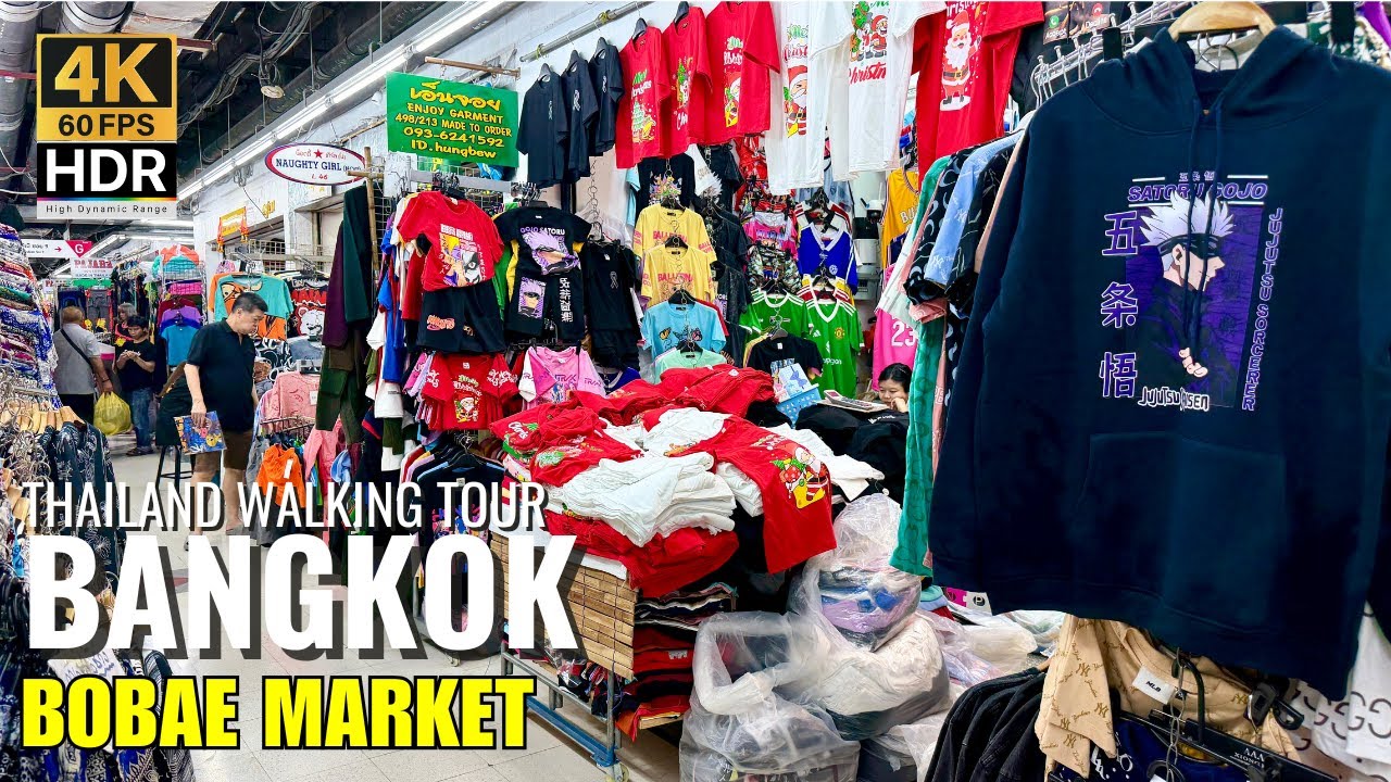 🛍️ САМЫЙ ДЕШЕВЫЙ опт в Бангкоке: закупка одежды на рынке Боби! [4K HDR]