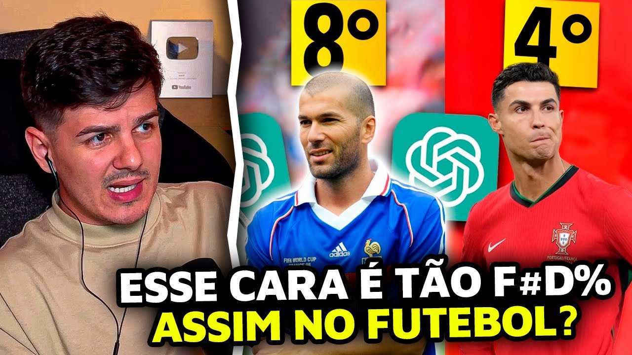 TOP 20 MAIORES Jogadores da História, mas ranqueado por IA - wardi REACT!