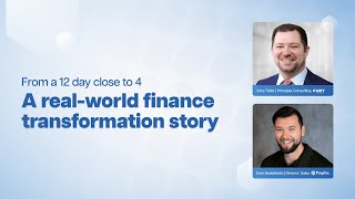 From a 12 day close to 4 | A real-world finance transformation story