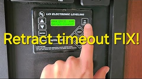 lci error retract timeout EASY FIX