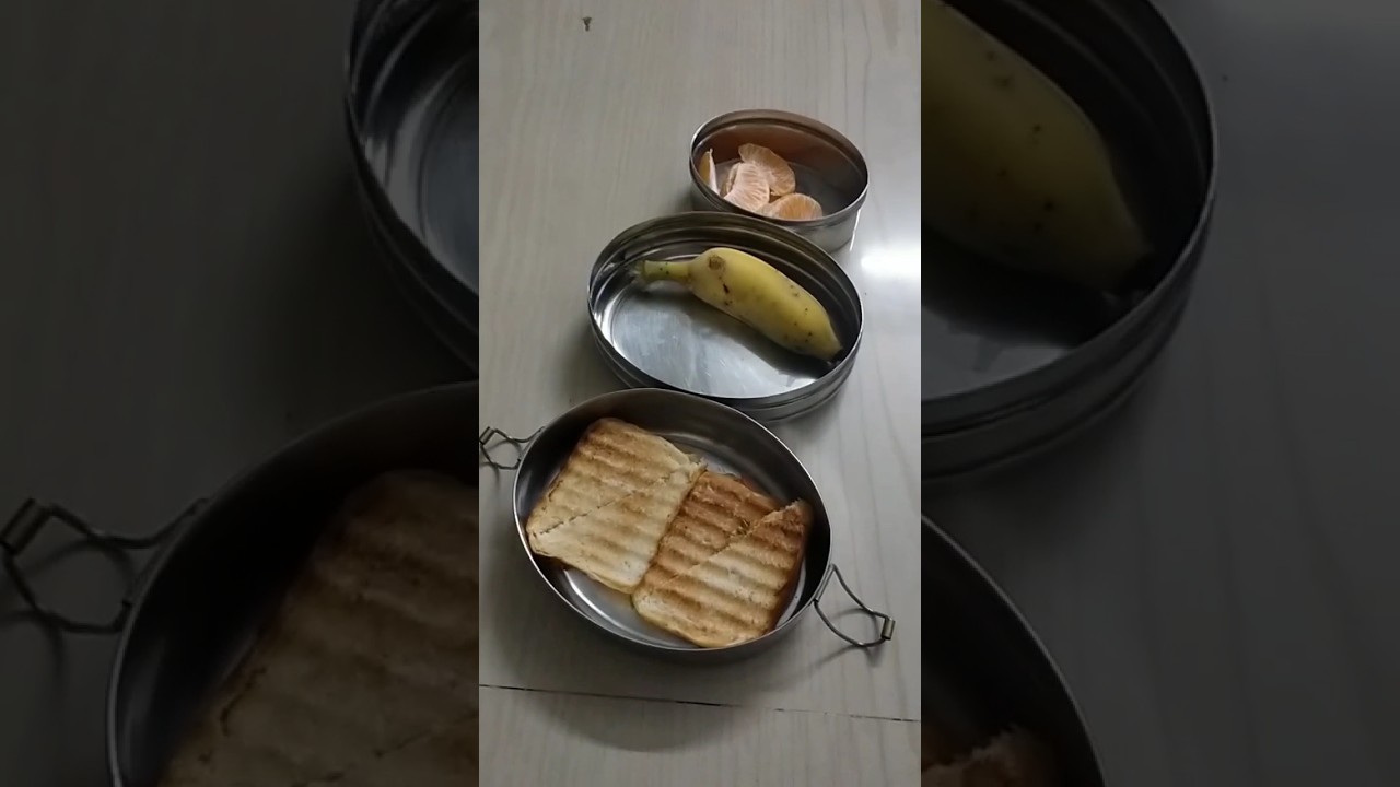 kids lunchbox idli sambar bread potato sandwitch banana orange 