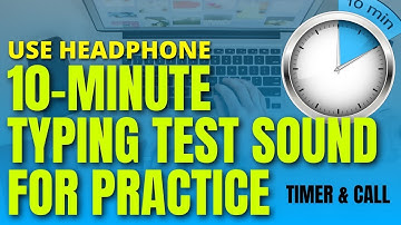 10 Minute Timer l Typing Speed Test Sound for Practice Digital Gesture