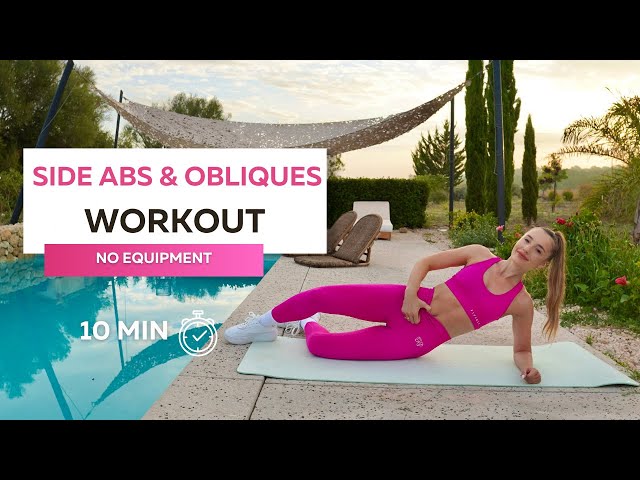 10 MIN SIXPACK WORKOUT  Side ABS & Obliques, No Equipment 