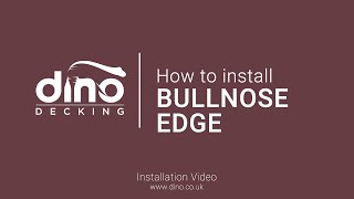 How to Bullnose Edging / Trim, Composite Decking Installation.