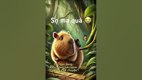 Capybara lạc trong rừng già. Ai thấy em cứu em ra với 💡