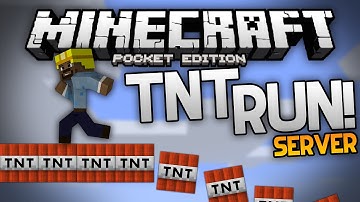 TNT RUN SERVER!!! - Play The TNT Run Mini Game on MCPE - Minecraft Pocket Edition