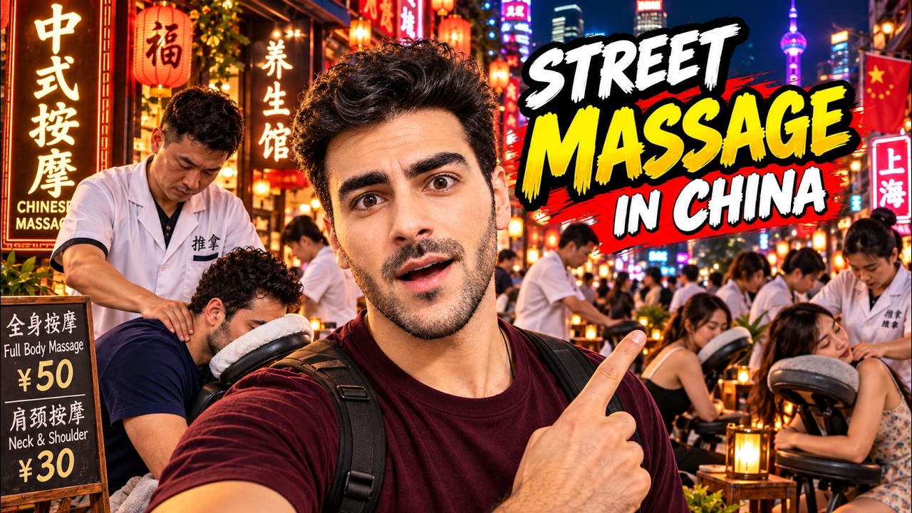 I Tried $7 BRUTAL Chinese Street Massage in China ...😳 - YouTube