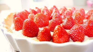 Strawberry tart with marzipan cream German recipe #41 杏仁霜草莓派