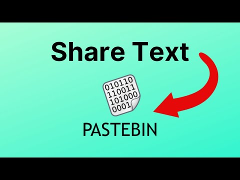 How to use Pastebin to Share Text