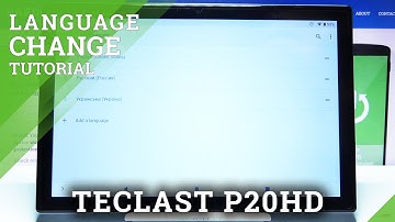 How to Change Language in TECLAST P20HD – Change Default Language