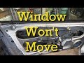 Stuck Power Window Regulators/Window Won't Move (Honda)
