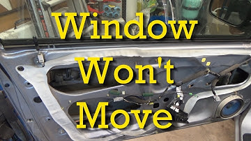 Stuck Power Window Regulators/Window Won